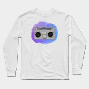 Old School Boombox Long Sleeve T-Shirt